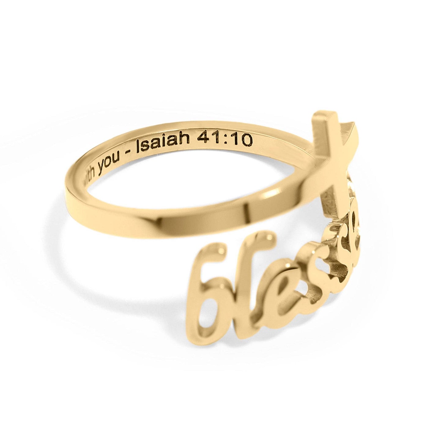 Blessed Cross Adjustable Ring