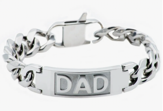 Stainless Steel 'Dad' Bracelet
