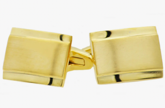 Men's Gold Stainless Steel Cuff Links