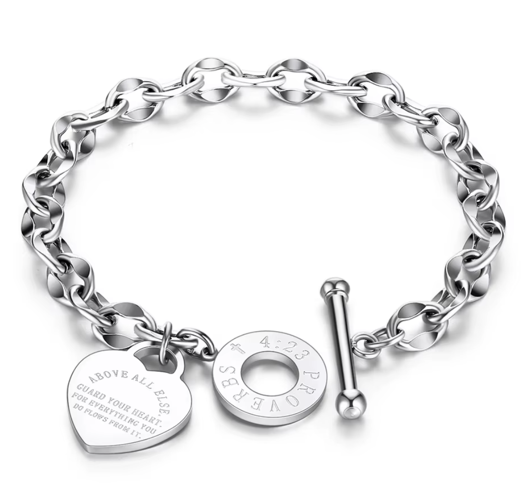 Guard Your Heart Charm Bracelet