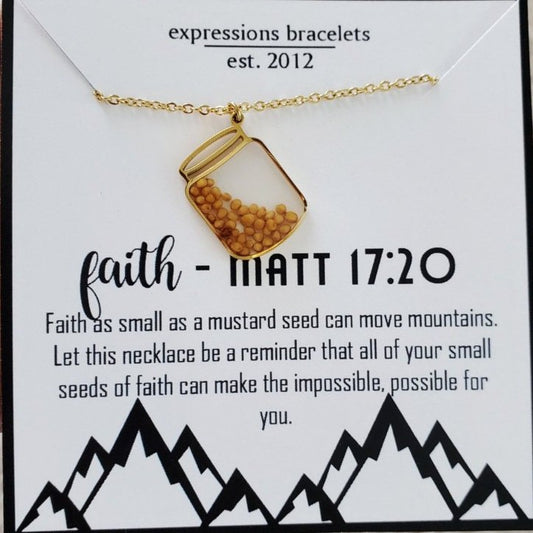 Expressions Bracelets- Gold Jar of Mustard Seeds