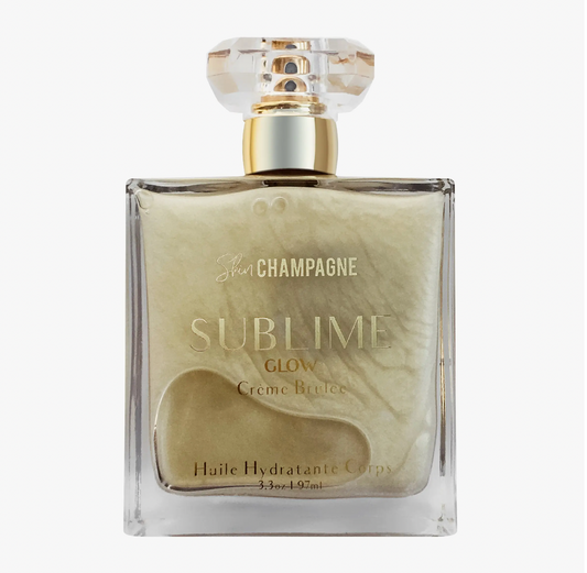 Skin Champagne Sublime Glow Body Oil- Creme Brulee by Three Wise Gifts