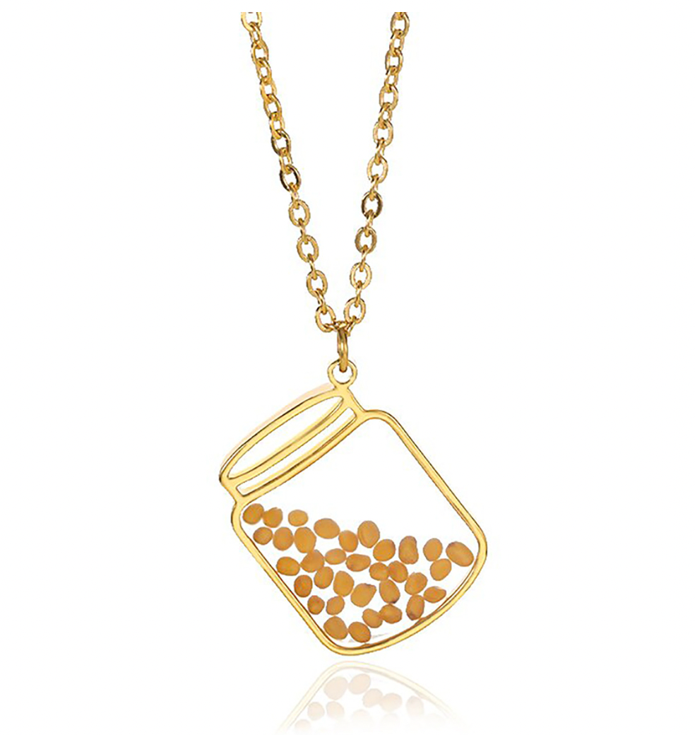 Mustard Seed Gold Necklace by Three Wise Gifts