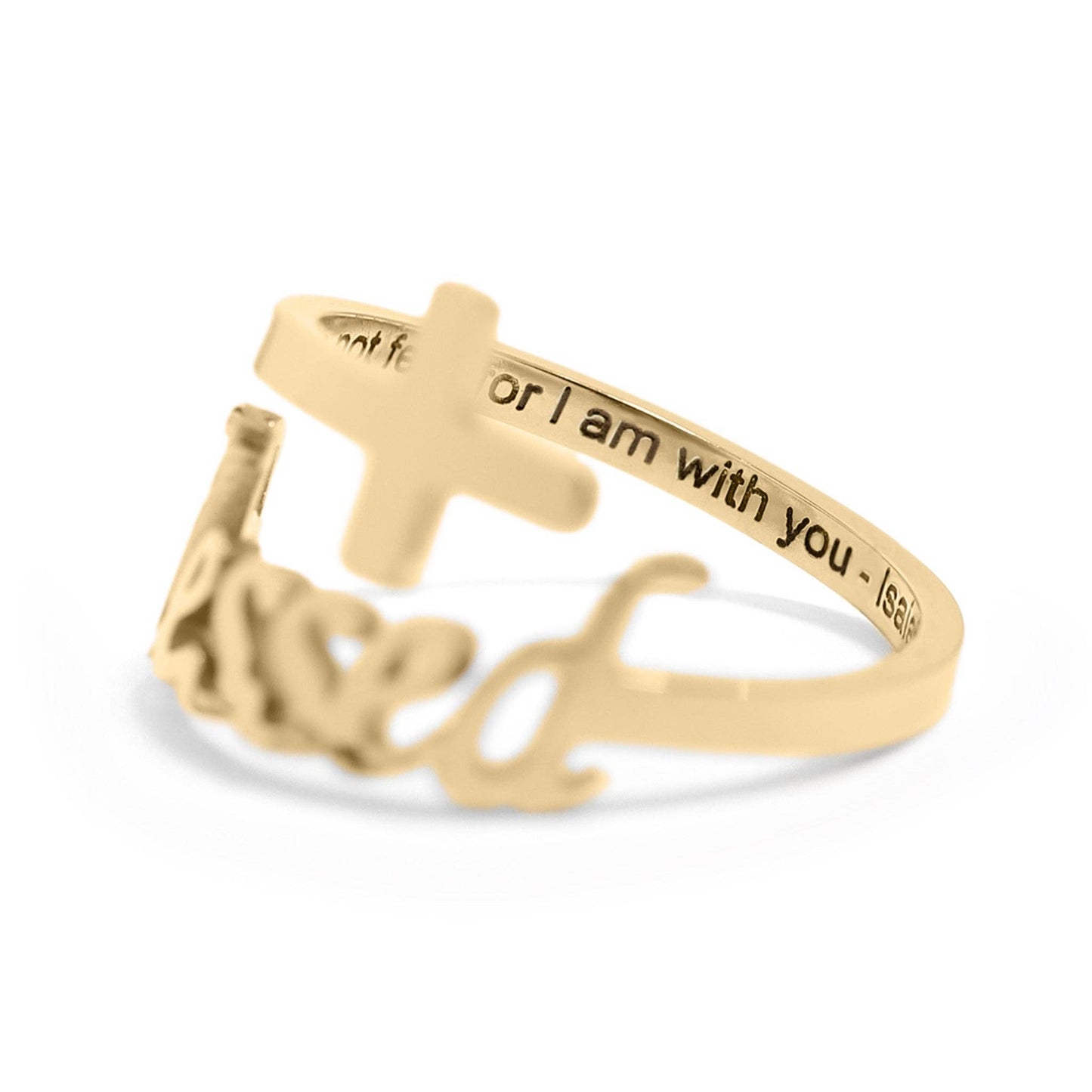 Blessed Cross Adjustable Ring