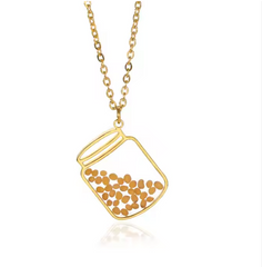 Jar of Mustard Seeds Necklace