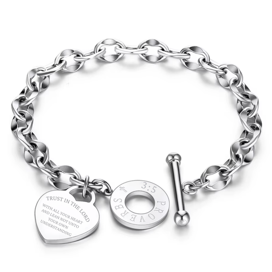 3Wise Trust in the Lord Charm Bracelet