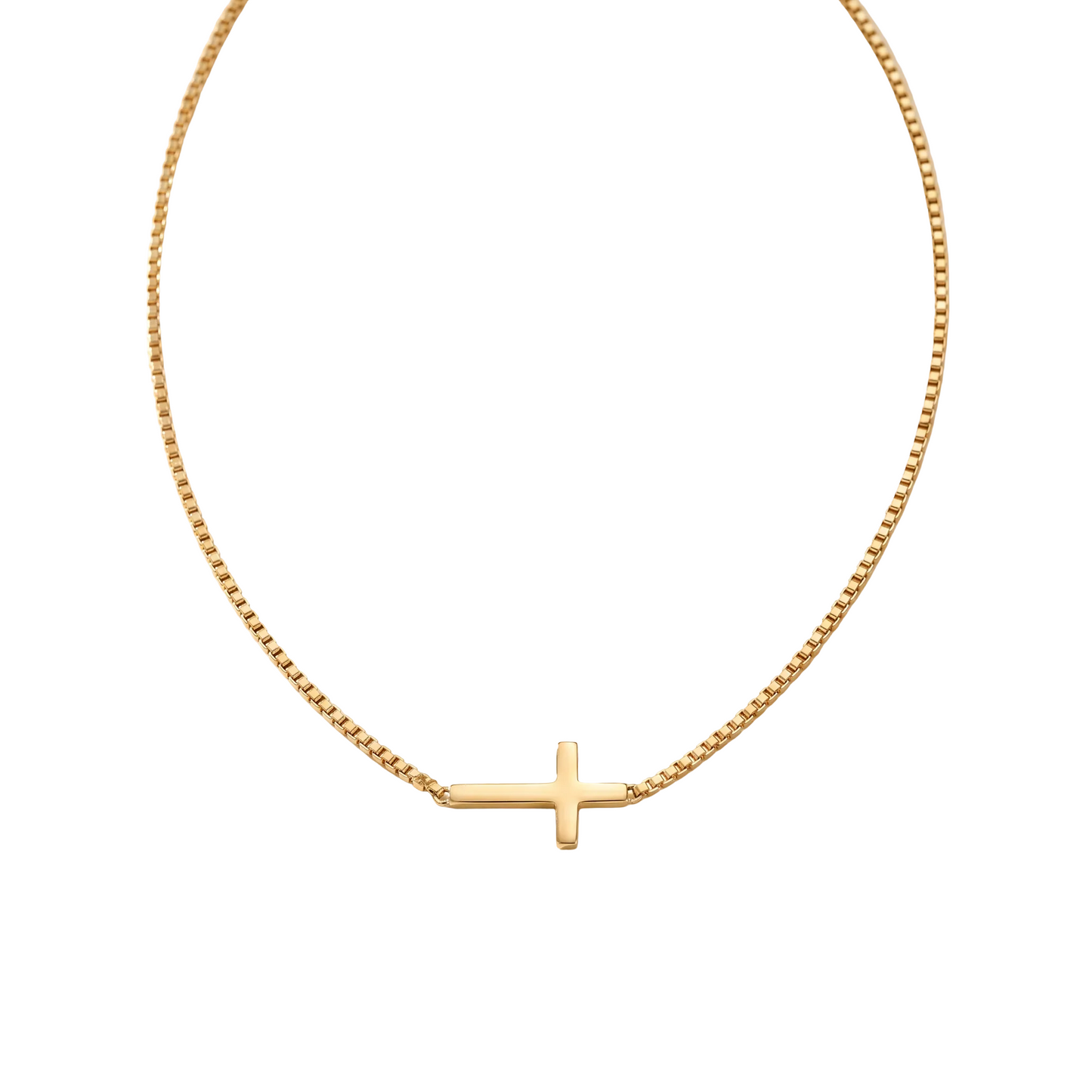 3Wise Side Cross Necklace