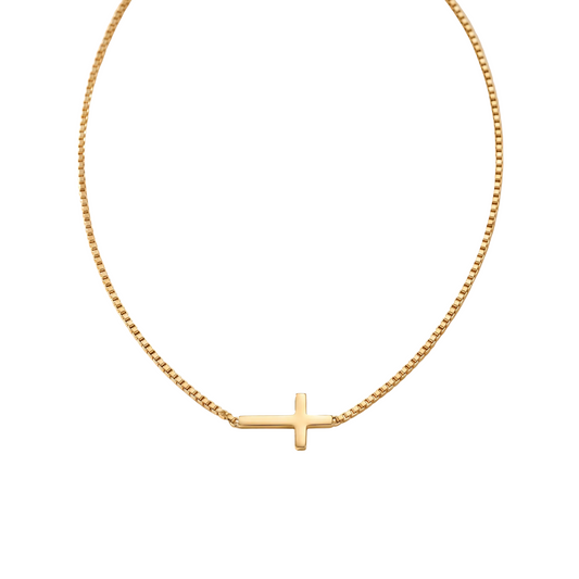 3Wise Side Cross Necklace