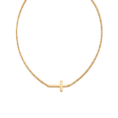 3Wise Side Cross Necklace