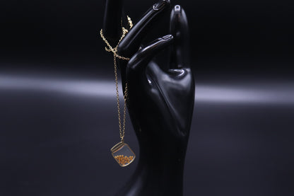 Gold Jar of Mustard Seeds Necklace